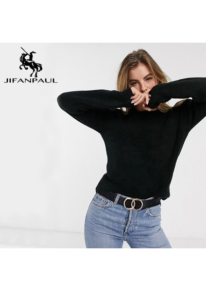 Lookloland Jıfanpaul Hakiki Deri Kadın Alaşım Çift Halka Toka Moda Ayarlanabilir Kemer Retro Punk Bayan Elbise Kot Öğrenci Kemerleri (Yurt Dışından)