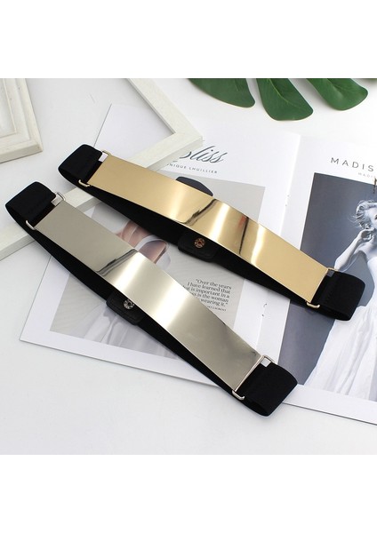 Elastik Altın Zincir Kemer Kadın Bel Kot Kemerler Kadınlar Için Streç Kuşak Gümüş Metal Kemer Cinturon Mujer Geniş (Yurt Dışından) fırsatları