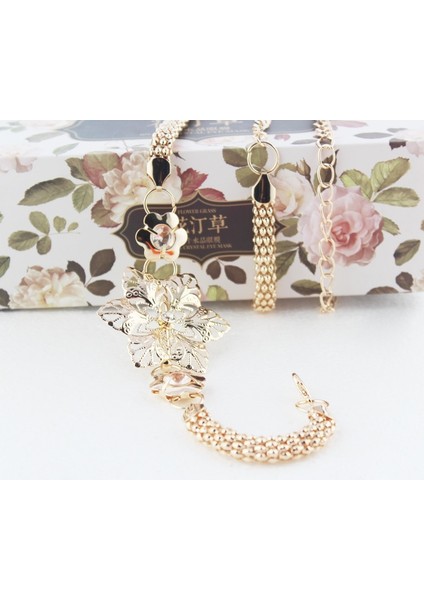 Kadınlar Için Delikli Çiçek Kemerler Bel Kemerleri Kadın 2018 Elbise Lüks Tasarımcı Marka Bayanlar Altın Kemerler Için Kemerler Yüksek Kalite (Yurt Dışından) fırsatları