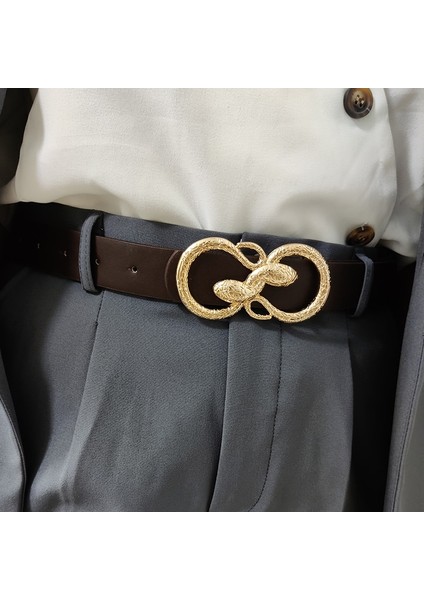Lookloland Bayanlar Bel Kemerleri Kadınlar Için Yüksek Kaliteli Büyük Ceinture Femme Lüks Yılan Toka Kemer Cintos Kot Kuşak Elbise Askısı (Yurt Dışından) modelleri
