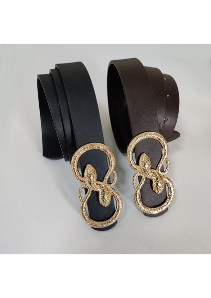 Lookloland Bayanlar Bel Kemerleri Kadınlar Için Yüksek Kaliteli Büyük Ceinture Femme Lüks Yılan Toka Kemer Cintos Kot Kuşak Elbise Askısı (Yurt Dışından) fırsatları