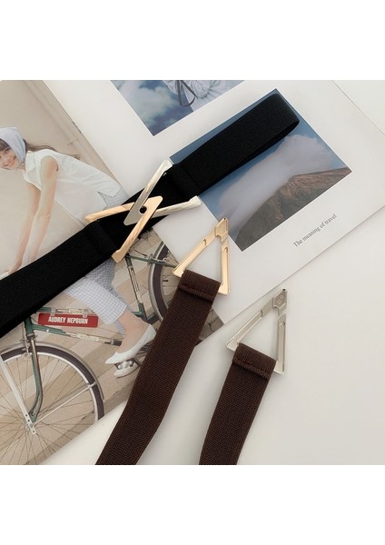 65 cm Yeni Kadın Moda Geometri Toka Elastik Geniş Kemer Geniş Kuşak Kayışı Kemer Kadınlar Için Geri Çekme Bel Aksesuarları (Yurt Dışından) modelleri