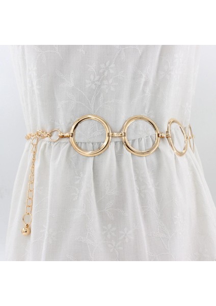 [happytree] 105CM Kemer Pantolon Klasik Bel Zinciri Yuvarlak Şekil Içi Boş Kuşak Kadınlar Için Hip Hop Tarzı Moda Ince Bel Kemerleri 2020 Trendy (Yurt Dışından)