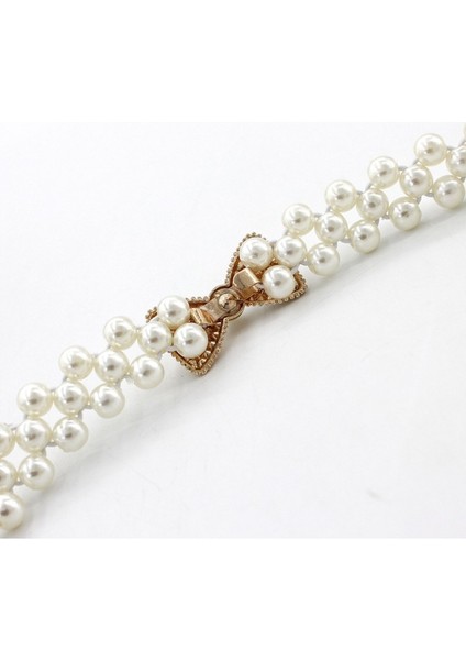 Kadın Zarif Yapay Elmas Inci Elastik Kemer / Metal Tokalı Elastik Bel Zincir Kemer (Yurt Dışından) indirimleri