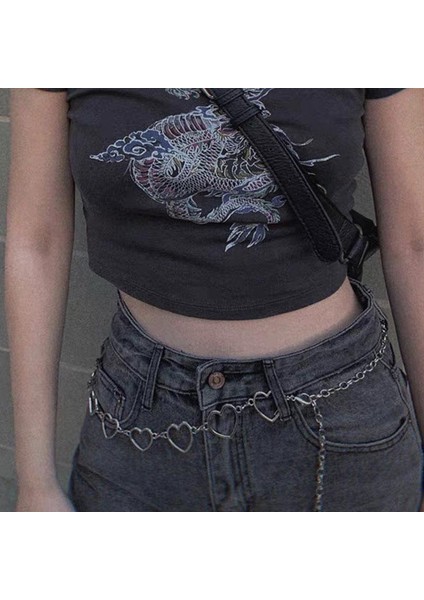 2020 Vintage Flaş Matkap Kalp Bel Zincir Kemer Sevimli Gümüş Metal Kemerler Kadınlar Için Punk Tarzı Kot Kemer Kız Etek Zincir Kemerler (Yurt Dışından) modelleri