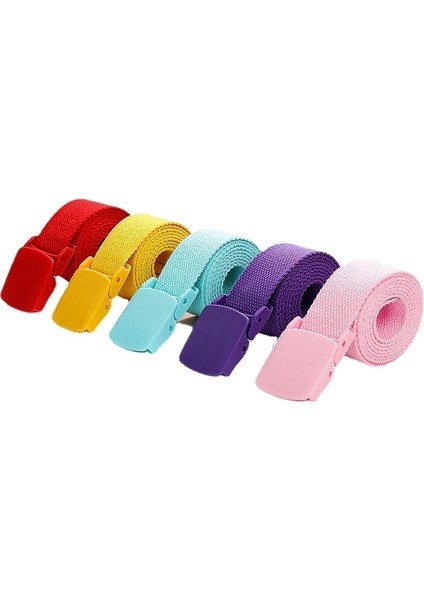 Yeni Plastik Toka Dokuma Kanvas Kemer Çocuk Çocuklar Kanvas Kemer Erkek Kız Ayarlanabilir Çocuk Kemerleri Kot Pantolon Öğrencileri Kemerleri (Yurt Dışından) fiyatları