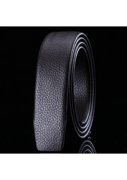 Lookloland Erkek Otomatik Tokalı Kemerler Hiçbir Toka Kemer Marka Kemer Erkekler Yüksek Kaliteli Erkek Hakiki Kayış Kot Kemer 3.5 cm Kemerler (Yurt Dışından)