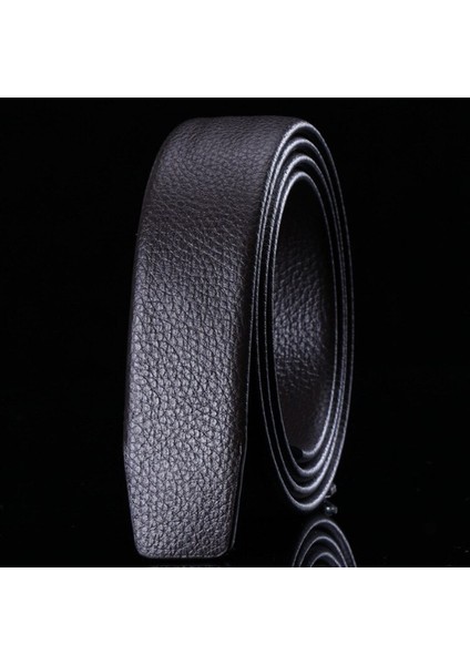 Lookloland Erkek Otomatik Tokalı Kemerler Hiçbir Toka Kemer Marka Kemer Erkekler Yüksek Kaliteli Erkek Hakiki Kayış Kot Kemer 3.5 cm Kemerler (Yurt Dışından)