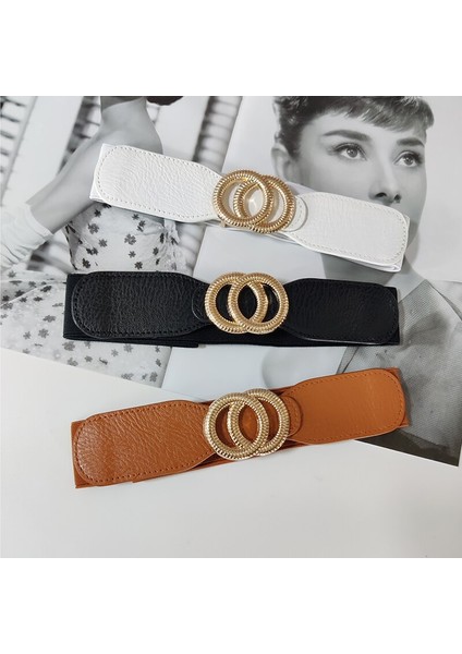 Lookloland Yeni Elastik Korse Kemer Kadın Lüks Kemerler Kadınlar Için Bel Geniş Streç Kuşak Elbise Kadın Aksesuarı Ceinture Femme (Yurt Dışından) modelleri