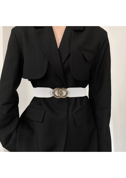 Lookloland Yeni Elastik Korse Kemer Kadın Lüks Kemerler Kadınlar Için Bel Geniş Streç Kuşak Elbise Kadın Aksesuarı Ceinture Femme (Yurt Dışından) indirimleri