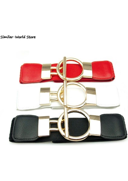 Kadın Elbise Için Kadın Toka Kemer Geniş Elastik Streç Bel Kemeri (Yurt Dışından) modelleri