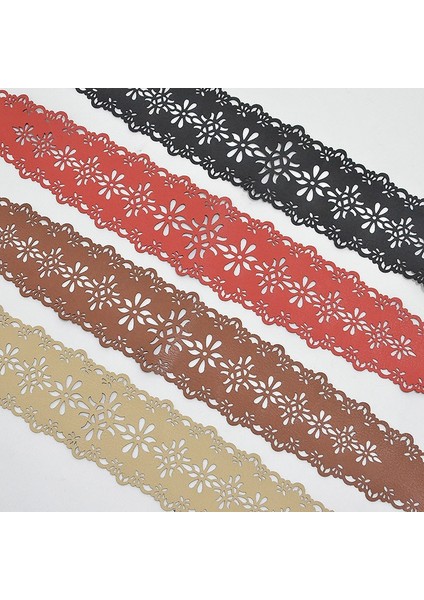 Lookloland Kadınlar Çiçek Içi Boş Pu Kemer Yeni Desen Bayanlar Için Geniş Yay Kemerler Uzun Kemer Kadın Elbisesi Moda Elastik Korse Kemer (Yurt Dışından) fiyatları