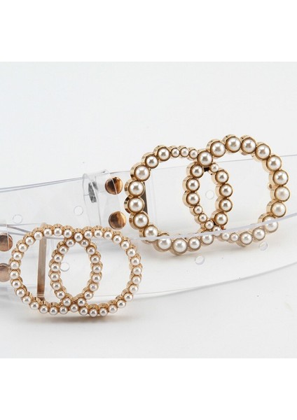 2021 Moda Şeffaf Kemer Kadınlar Için Inci Yüzük Toka Bel Kemerleri Kadın Şeffaf Cinturon Mujer Plastik Tasarımcı Pvc Kemer (Yurt Dışından) indirimleri