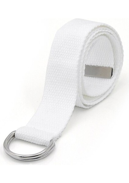 2021 Uni Tuval Düz Renk Kemerler D Halka Çift Toka Bel Kayışı Kadın Erkek Genç Uzun Geniş Kemer (Yurt Dışından) indirimleri