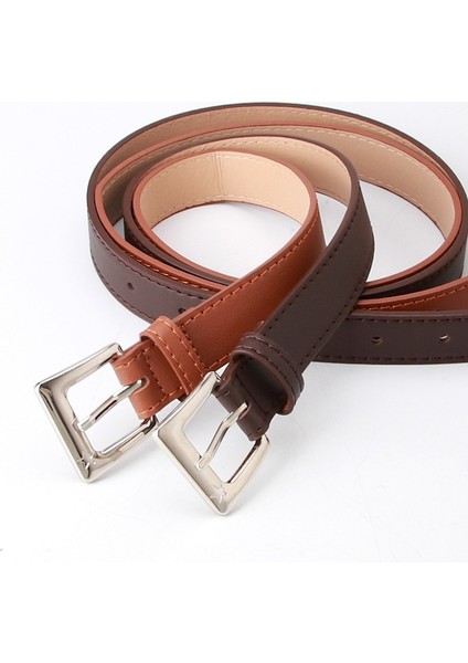 Tatlı Yıldız Kare Tokalı Kemerler Kadınlar Için Pu Deri Tasarımcı Kemer Kızlar Basit Retro Kemer Moda Kot Elbise Bel Kemerleri (Yurt Dışından) fırsatları