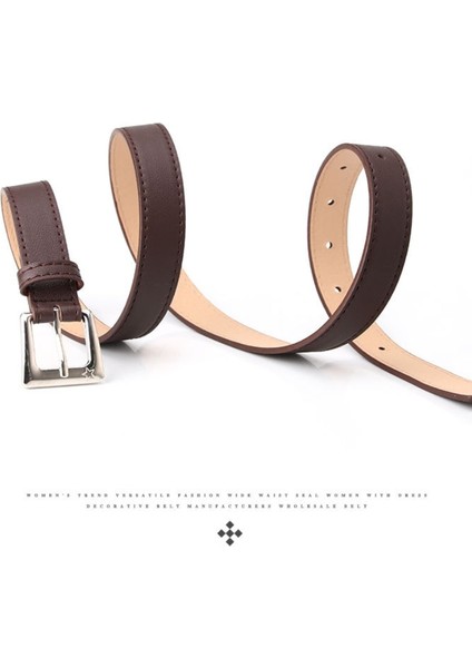 Tatlı Yıldız Kare Tokalı Kemerler Kadınlar Için Pu Deri Tasarımcı Kemer Kızlar Basit Retro Kemer Moda Kot Elbise Bel Kemerleri (Yurt Dışından) indirimleri