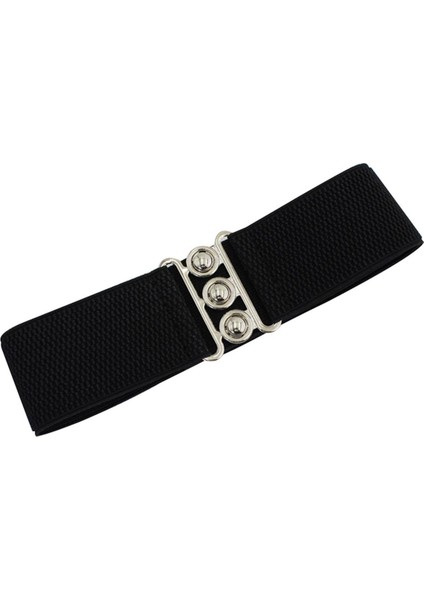 Moda Kore Tarzı Toka Elastik Geniş Kemer Geniş Kuşak Kayışı Kemer Bel Kadın Kadın Aksesuarları (Yurt Dışından)