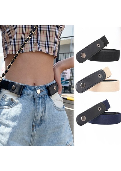 Kadınlar Için Kemerler Tokasız Bel Kot Pantolon Hiçbir Toka Streç Elastik Bel Kemeri Erkekler Için Görünmez Kemer Kemerler Kadınlar Için (Yurt Dışından)