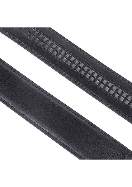 120/130CM Lüks Erkekler Otomatik Tokalı Kemerler Katı Hakiki Deri Bel Kemeri Hiçbir Toka Sığır Derisi Kemer Siyah Erkek Kot Kemer (Yurt Dışından) indirimleri