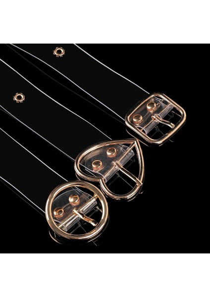 Yeni Moda Şeffaf Kemer Temizle Yuvarlak Kare Kalp Pin Toka Geniş Bel Bantları Bayanlar Kemer Kadın Punk Bel Kemeri (Yurt Dışından) fırsatları