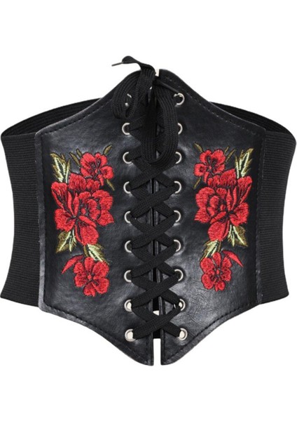 Push Up Kemer Bel Cinchers Nakış Kadınlar Için Shapewear Şort Karın Kontrol Siyah Korse Üstleri Giymek Kadınlar Için (Yurt Dışından)