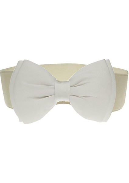 Yeni Ilmek Kemerler Kadınlar Için Moda Vahşi Kemer Geniş Elastik Streç Bel Kemeri Yay Bayan Elbise Dekorasyon Ремень Женский G* (Yurt Dışından)