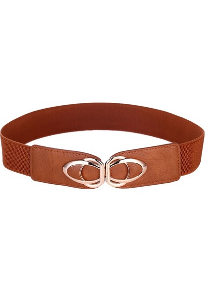 Kadın Kemeri Elastik Streç Moda Bel Cinch Bandı 4.0 cm Genişliğinde Toka Alaşım Tokalı (Yurt Dışından) indirimleri