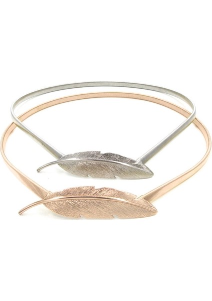 Moda Metal Sıska Çiçek Yaprak Şekli Zincir Kemerler Kadınlar Için Tasarımcı Elastik Kemerler Bayanlar Kızlar Sapanlar Kemer Bantları Kadın (Yurt Dışından) modelleri