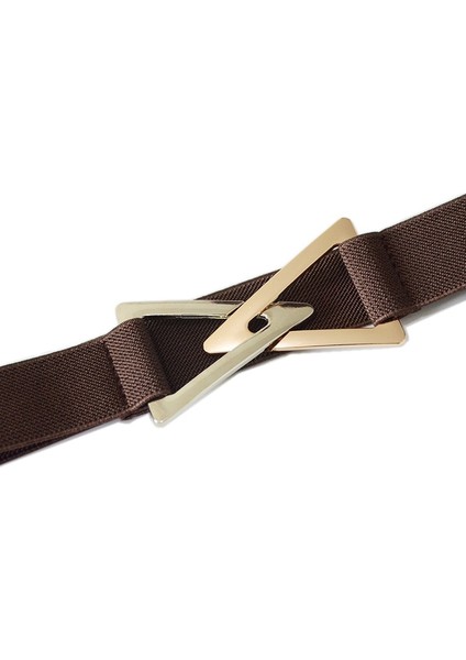 Kadın Üçgen Tokalı Kemer Yeni Elastik Esneklik Altın Kemerler Kadınlar Için Metal Toka Kemer Kadın Elbisesi Moda (Yurt Dışından) indirimleri