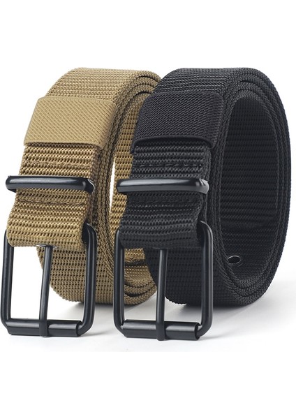 Erkek Alaşım Pin Tokalı Kemer Kadın Yüksek Kaliteli Öğrenci Gençlik Naylon Kanvas Bel Kemeri Kemer Kot Lüks Tasarımcı Kuşağı (Yurt Dışından)