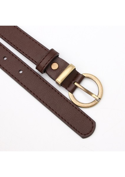 Üçgen Yuvarlak Tokalı Kemerler Kadın Eğlence Kot Vahşi Kemer Metal Toka Siyah Kayış Kemer Kadınlar Için (Yurt Dışından) indirimleri