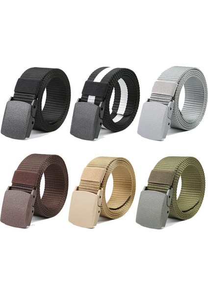 Lookloland Düz Renk Plastik Toka Erkek Kemerler Uzun Kadın Kemer Erkek Ordu Taktik Unisex Naylon Kanvas Kemerler Kadınlar Için Ayarlanabilir Askı (Yurt Dışından) modelleri