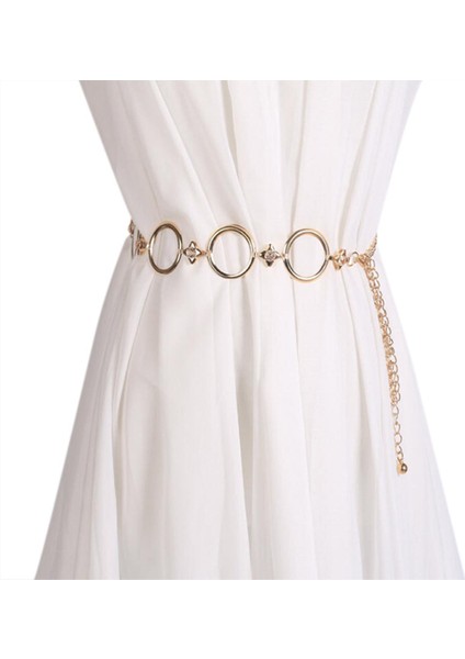 Adet Kadınlar Bayanlar Kızlar Metal Altın Bel Zincir Kemer Gelin Düğün Parti Moda (Yurt Dışından)