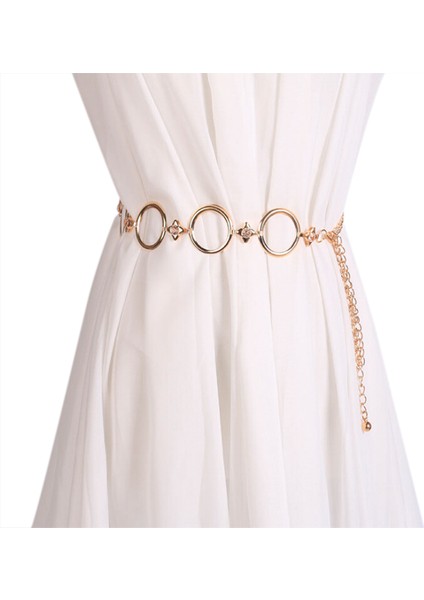 Adet Kadınlar Bayanlar Kızlar Metal Altın Bel Zincir Kemer Gelin Düğün Parti Moda (Yurt Dışından) fiyatları