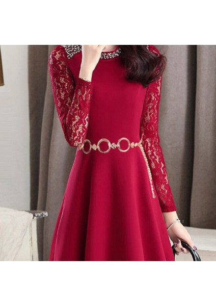 Adet Kadınlar Bayanlar Kızlar Metal Altın Bel Zincir Kemer Gelin Düğün Parti Moda (Yurt Dışından) modelleri