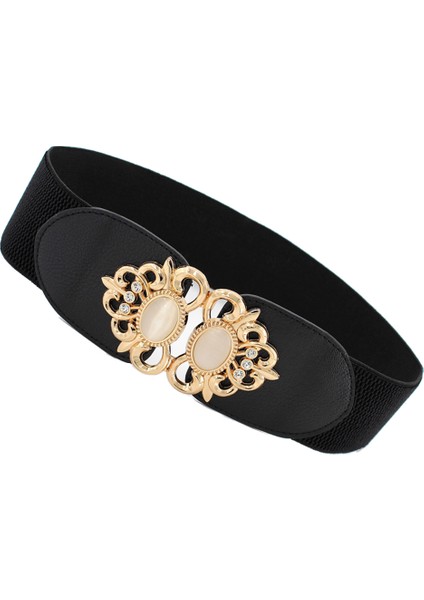 Moda Metal Toka Sahte Opal Kakma Elastik Kemer Kadın Elbise Kanat Kemer (Yurt Dışından) fiyatları