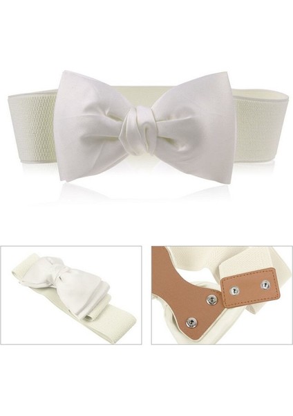 1 Adet Kız Kadın Elastik Geniş Streç Toka Ilmek Yay Kemer Bel Kemeri Aksesuarları (Yurt Dışından) fırsatları