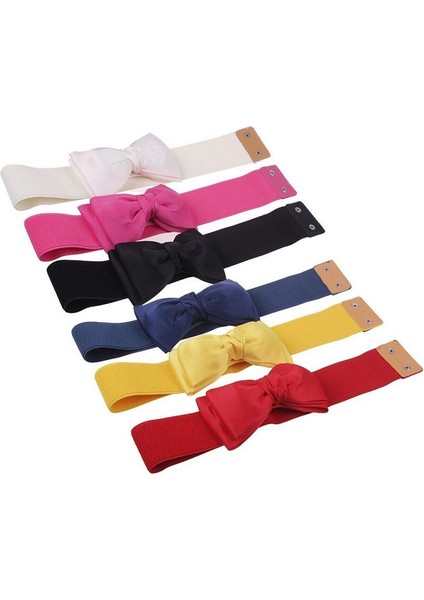 1 Adet Kız Kadın Elastik Geniş Streç Toka Ilmek Yay Kemer Bel Kemeri Aksesuarları (Yurt Dışından) indirimleri
