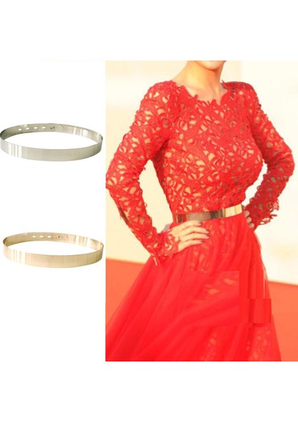 Moda Çocuk Ayarlanabilir Metal Bel Kemeri Metalik Vintage Kemerler Çocuk Giysi Aksesuarları (Yurt Dışından) fırsatları