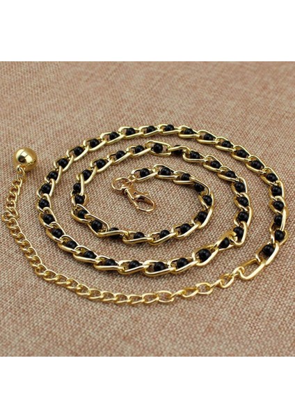 Kore Tarzı Metal Şeker Renk Bel Zinciri ile Sahte Inci Ince Kanca Kadın Elbisesi Bel Bandı Moda Lüks Kemer Yaz 2022 (Yurt Dışından) modelleri