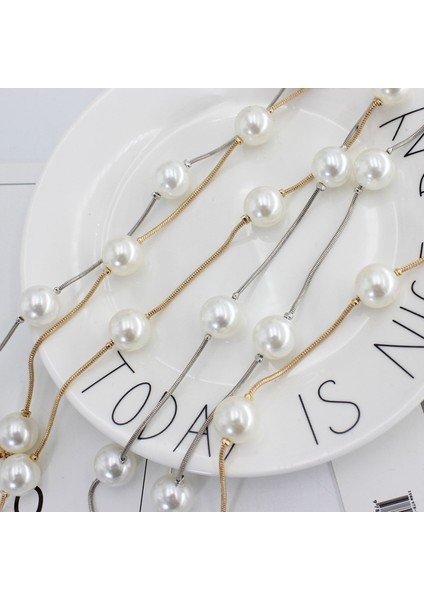 Adet Zarif Kadın Inci Kemer Bel Kemeri Elastik Toka Inci Zincir Kemer Kadın Kız Elbise Kristal Kayış (Yurt Dışından) fiyatları