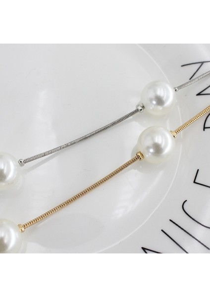 Adet Zarif Kadın Inci Kemer Bel Kemeri Elastik Toka Inci Zincir Kemer Kadın Kız Elbise Kristal Kayış (Yurt Dışından) modelleri