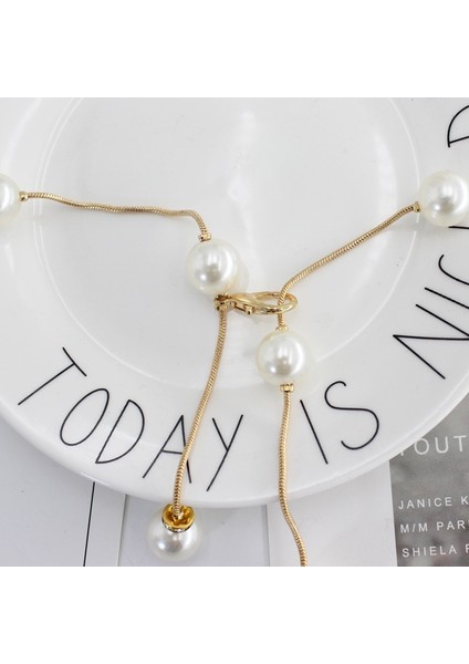 Adet Zarif Kadın Inci Kemer Bel Kemeri Elastik Toka Inci Zincir Kemer Kadın Kız Elbise Kristal Kayış (Yurt Dışından) fırsatları