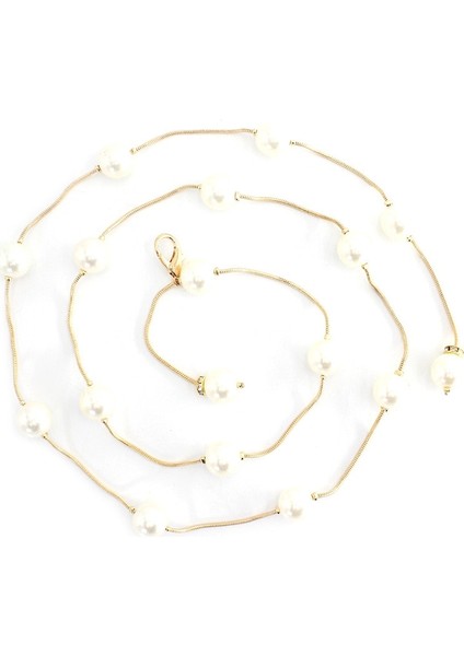 Adet Zarif Kadın Inci Kemer Bel Kemeri Elastik Toka Inci Zincir Kemer Kadın Kız Elbise Kristal Kayış (Yurt Dışından) indirimleri