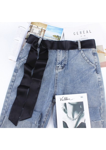 2019 Moda Geniş Bel Kumaş Kemerler Kadınlar Için Basit Bayanlar Ipek Eşarp Katı Şerit Düğüm Halat Elbise Aksesuarları Için (Yurt Dışından) fiyatları