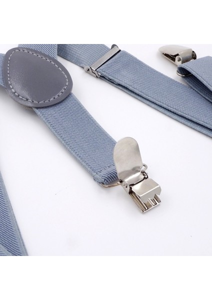 Lookloland Düz Renk Adamın Kemer Papyon Seti Erkek Kadın Jartiyer Polyester Y-Geri Parantez Papyon Ayarlanabilir Elastik Düğün Kravat Aksesuarla (Yurt Dışından)