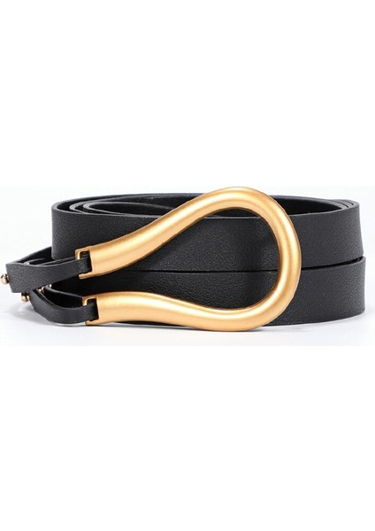 Kadın Kemeri Ins Tarzı Avrupa ve Amerikan Moda At Nalı Toka Dekorasyon Gömlek Bel Mühür Kazak Takım Elbise Lüks Kemer (Yurt Dışından) modelleri