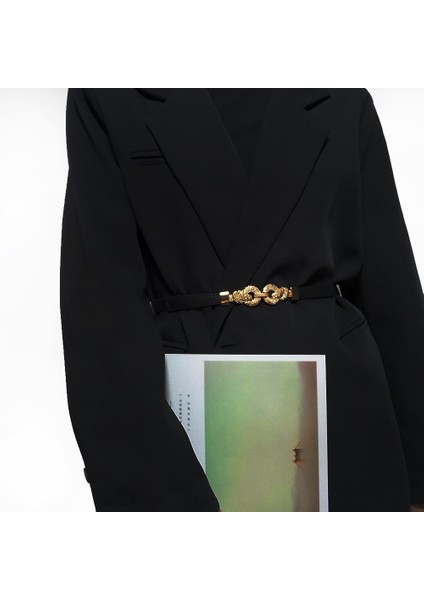 Yaz Ince Kemer Kadın Moda Elbise Elbise Altın Toka Süslemeleri Elastik Kemer Lüks Marka Kemerler Bayanlar Ceinture Femme Riem (Yurt Dışından) fırsatları