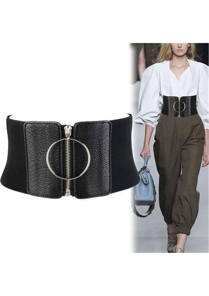 Lookloland Geniş Korse Kemer Elastik Moda Kuşak Büyük Streç Kemerler Kadınlar Için Tasarımcı Punk Elbise Ceinture Femme Kemer # T1P (Yurt Dışından)