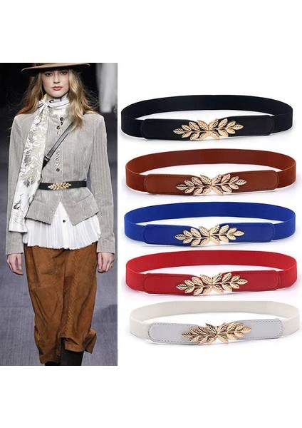 Lookloland 66 Stil Kadın Moda Alaşım Toka Elastik Kuşak Bayanlar Kore Tarzı Rüzgarlık Geniş Kemer Tüm Maç Elbise Resmi Kemer (Yurt Dışından) modelleri